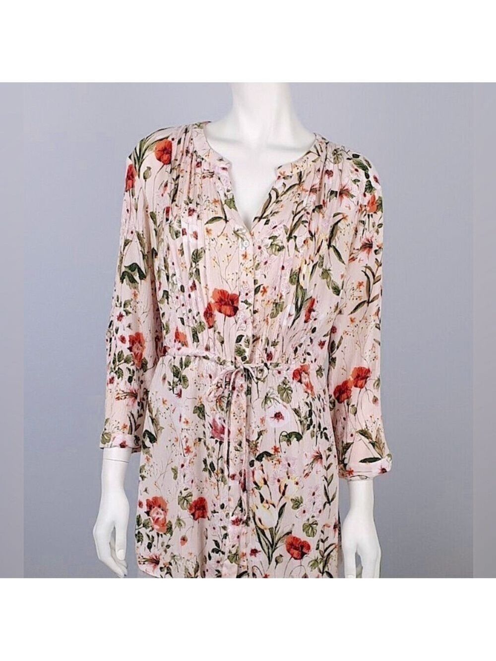109.Hilary Radley| Pink floral blouse